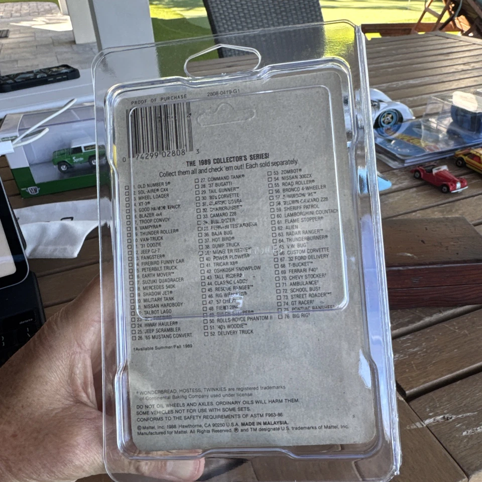 Hot Wheels Wonder Bread Delivery Van - Vintage 1988 Carded Blackwall - Image 4 of 4