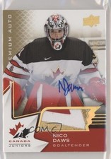 2020 Team Canada Juniors Men's U-20 Autos /199 Nicolas Daws #23 Patch Auto 1q2