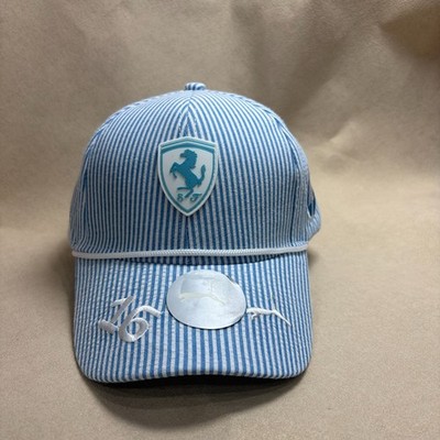 Ferrari Blue Stripe Men's Adjustable Baseball Cap Racing Hat