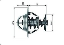 Thermostat Saab 9000