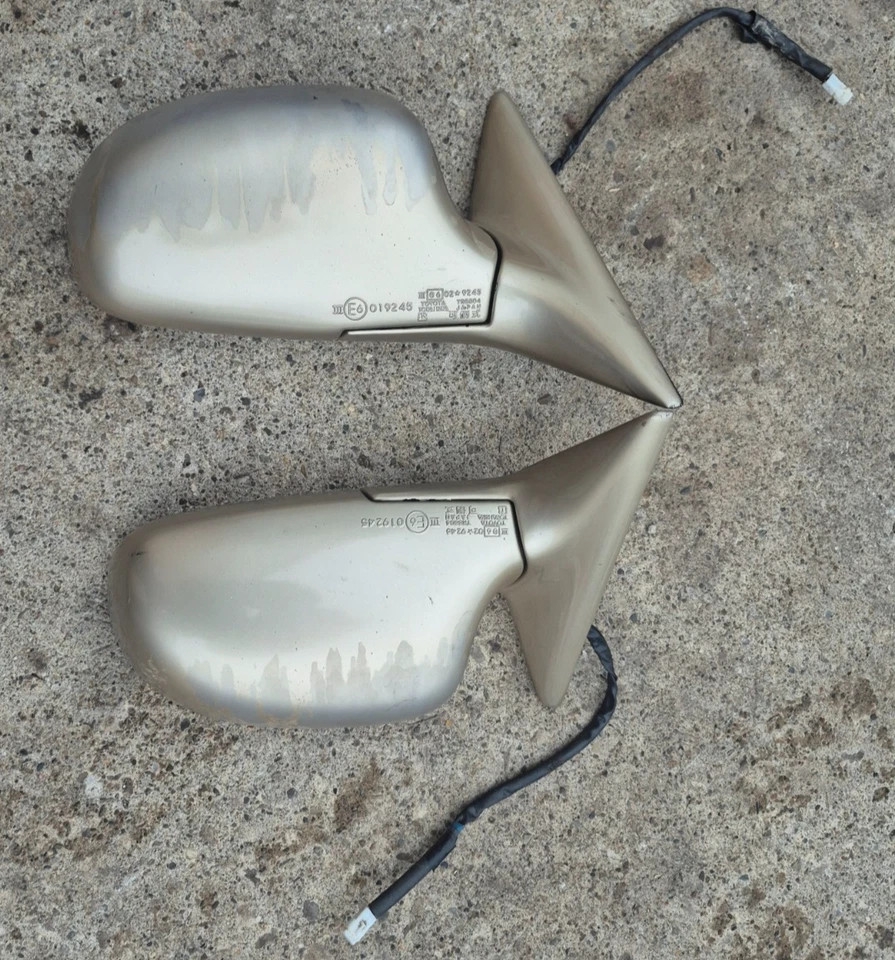 Par de espejos retrovisores eléctricos de visión lateral MK2 Toyota MR2 Turbo conductor y pasajero SW20 OEM 91 Foto 3 de 4