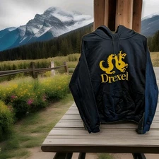 Drexel University Fanatics Pullover Hoodie Sweatshirt Navy Blue NWT Adult M