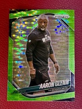 2025 Panini Prizm - Aaron Glenn #47 Neon Green Pulsar Prizm New York Jets Coach
