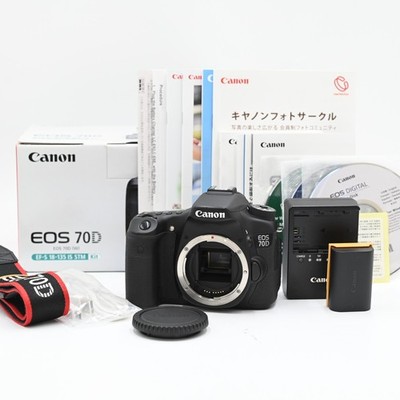 Canon EOS 70D 20MP Digital SLR Digital Camera (30146 count) [Top Mint] US STOCK