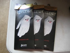 3 BRAND NEW Srixon Premium Cabretta Red Z Mens LH Cadet Medium large  ML  Gloves