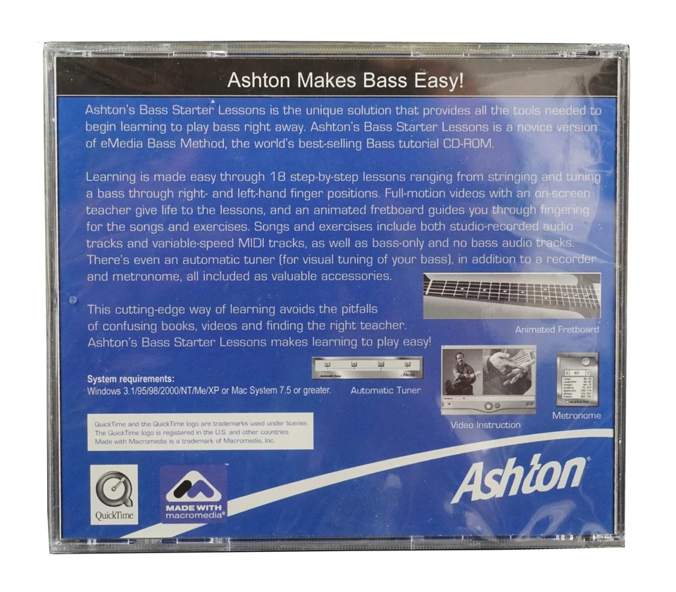 eMedia Ashton Learn to Play Bass Guitar - Win / Mac CDRom - Bass Starter Lessons - Image 2 of 4