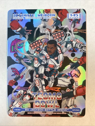ULTIMATE WEAPON (Cunningham) Bo Jackson Battle Arena Tecmo Helmets Brawl 145