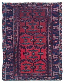 Authentic Hand Knotted Vintage Turkish Wool Area Rug 8.6 x 4.5 Ft