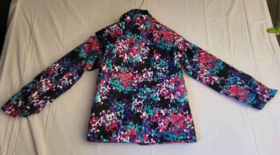 Columbia Jacket Girls Size Small Floral Coat Interchange Omni-tech S - Image 2 of 4
