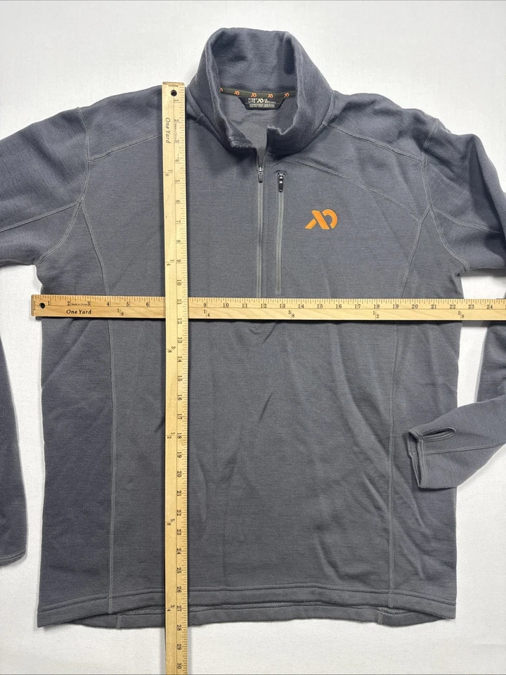 Pullover First Lite Furnace Henley 95 % lana merino polar para hombre con logotipo naranja Foto 3 de 4