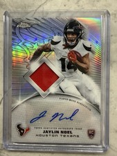 2025 Topps Chrome Football Jaylin Noel RPA Rookie Patch Auto Texans WR RC