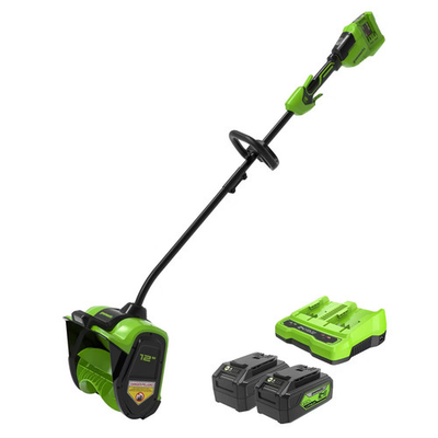 #ad #ad Greenworks 12quot; Brushless Snow Shovel with Light Kit: 24V Lithium Ion Adjustable $161.99