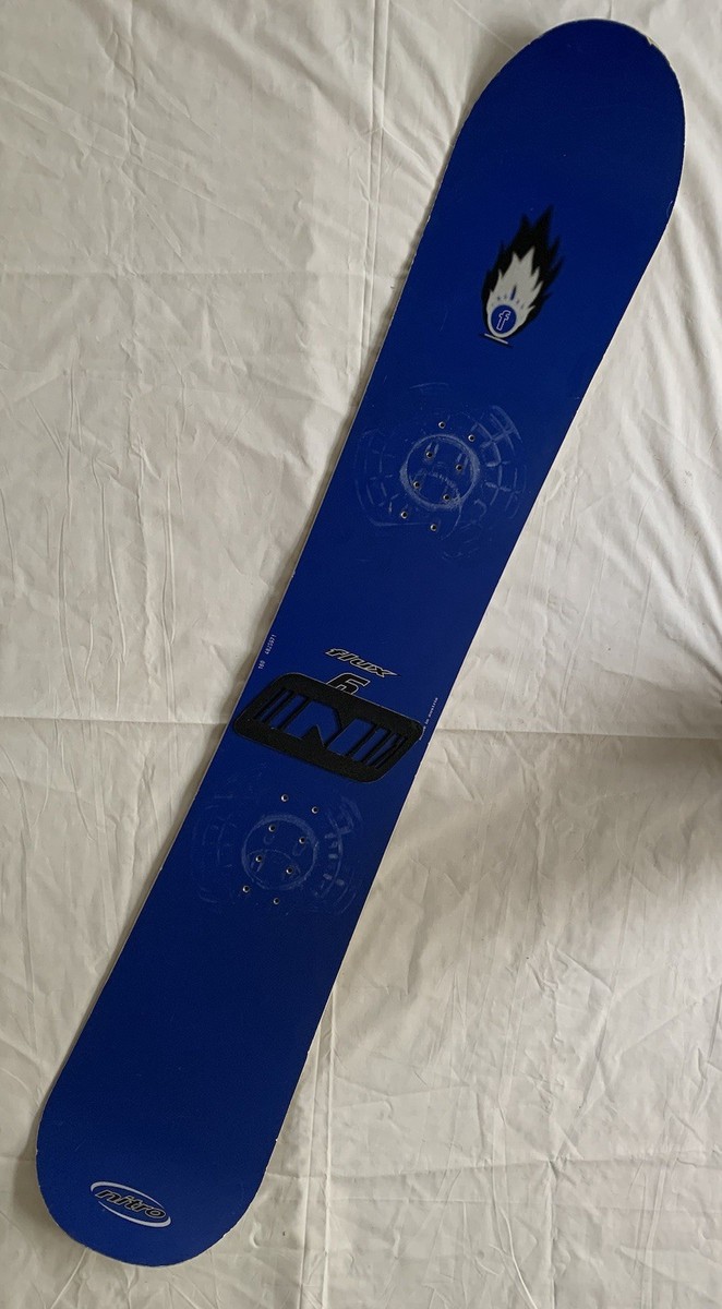 Nice Vintage 90s Nitro Flux 6 160cm Snowboard 1990s Blue Freestyle