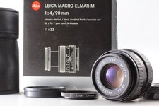 🎦【 Opt MINT 】Leica Macro-Elmar-M 90mm f/4 E39 Black Manual Lens 11633...
