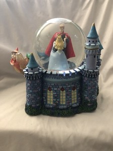 Vintage Disney Store Sleeping Beauty Musical Snow Globe