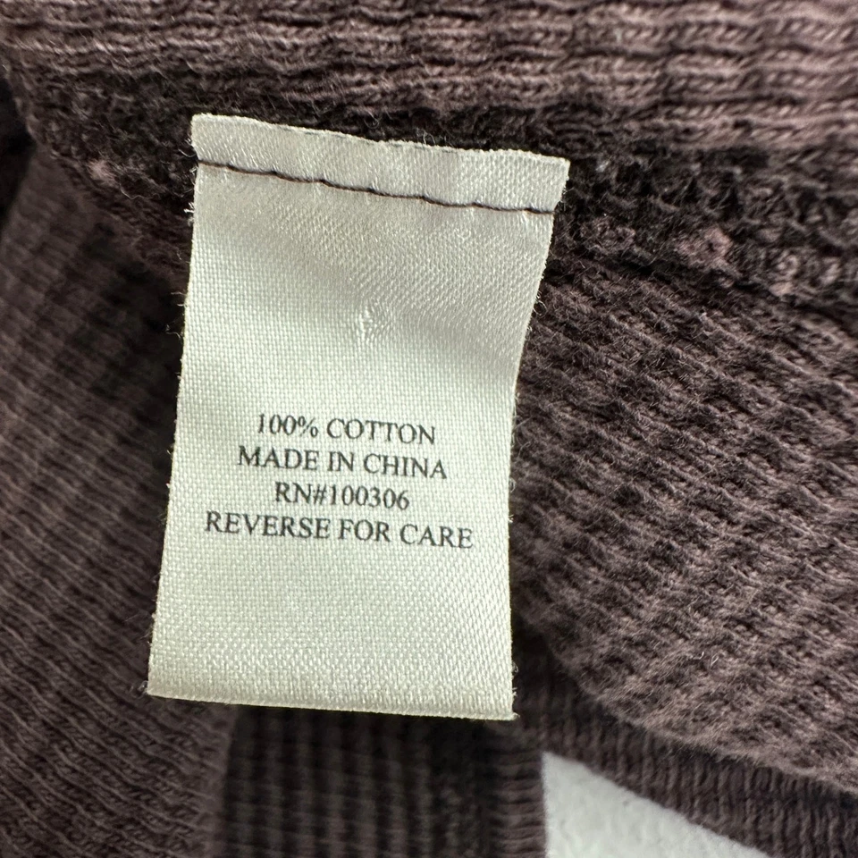 Top para mujer Ryan Michael talla XL tejido gofre capas térmicas informal occidental Foto 4 de 4