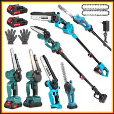 8'' Teleskop Kettensäge Teleskopisch Akku Astsäge Gartenschere 21V Für Makita