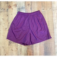 Vintage Nike Purple Nylon Athletic Shorts Drawstring Pockets XL S60812 GWG
