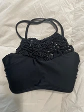 NBW Juniors Xhilaration Black Bikini Top Size XS