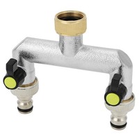 Wasserhahn Verteiler Garten BewäSserung 2 Wege Anschluss 3/4 Zoll Adapterventil