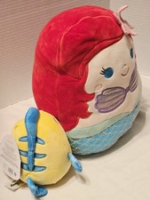 Squishmallows Disney The Little Mermaid Ariel Flounder 10 Stuffed Plush Gift