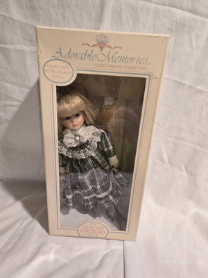 ADORABLE MEMORIES YOUNG FRIENDS COLLECTION GENUINE PORCELAIN DOLL