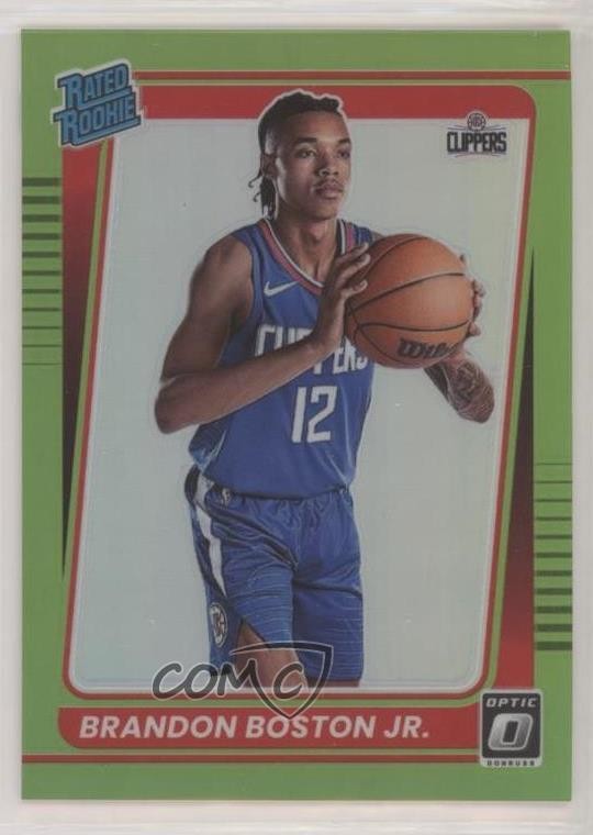 2021 Donruss Optic Rated Rookie Lime Green Prizm /149 Brandon Boston Jr #189 x3x