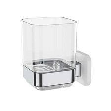 Wall-Mounted Tumbler and Toothbrush Holder, Wall Mounted Adhesive Hanging Ele...