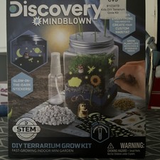 DISCOVERY MINDBLOWN DIY TERRARIUM GROW KIT FAST-GROWING INDOOR MINI GARDEN