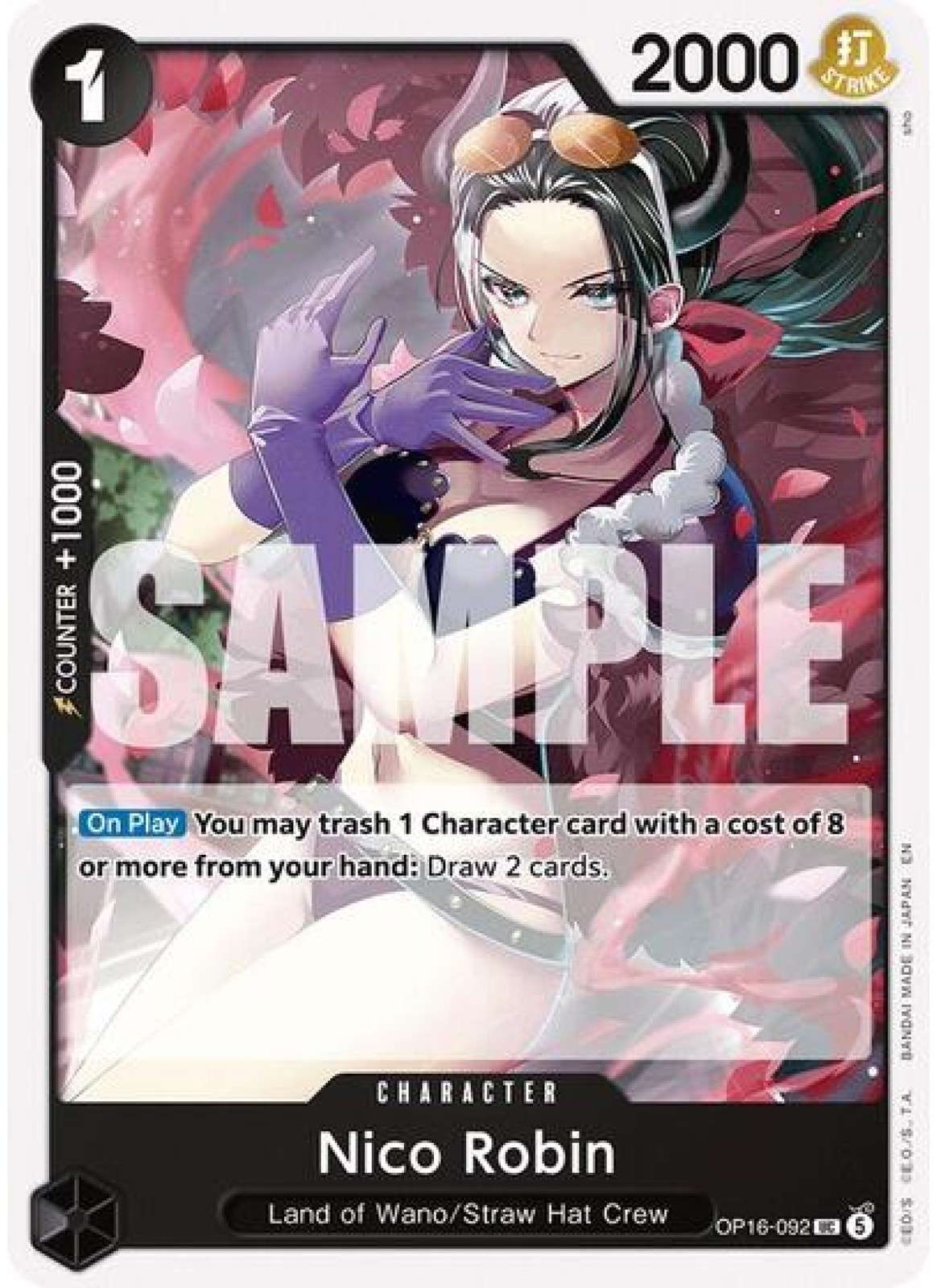 Nico Robin #OP16-092 The Time of Battle NM One Piece