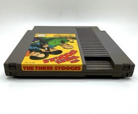 The Three Stooges ( Nintendo NES 1989 ) Tested Game + Original Box + Game Sleeve