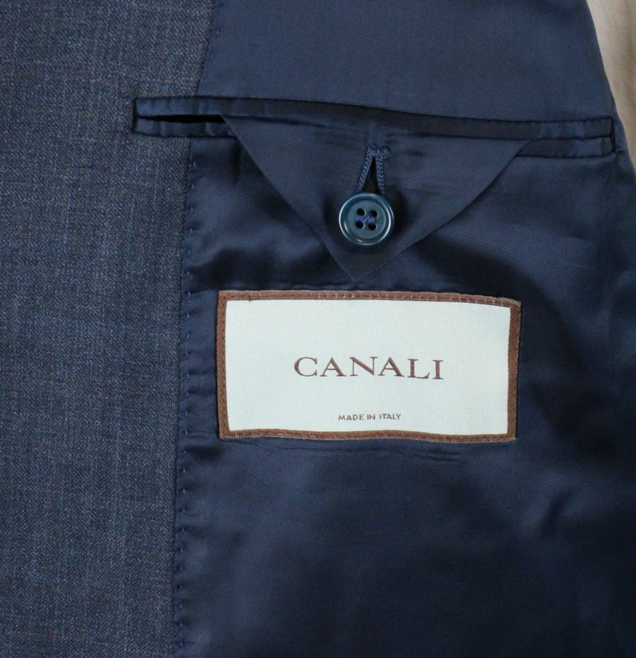 Canali Suit Jacket 46 L (56 EU) Blue-Green Wool Modern Fit Coat 13290 NWT - Image 2 of 4