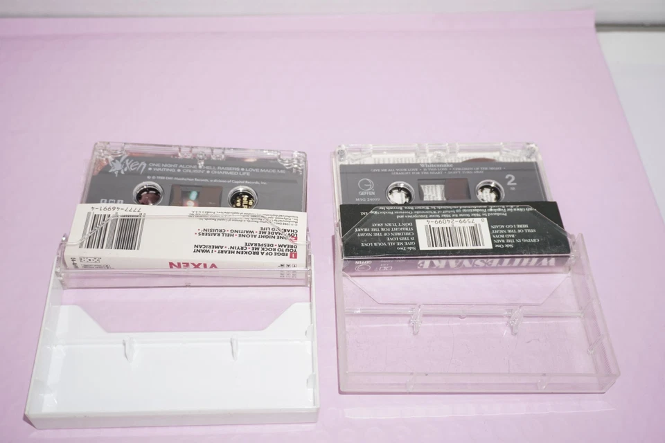 Vixen & Whitesnake 2 Cassette Tape Lot 1987 Self Titled 1988 Rock Read! Foto 4 de 4