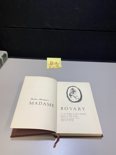 GUSTAVE FLAUBERT: MADAME BOVARY - 1949 LEATHER BOUND BOOK - Picture 2 of 2