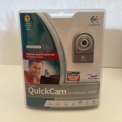 Logitech Quickcam for Notebooks Deluxe 961400-0403 Web Cam NEW SEALED