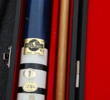 Vtg High Skore Pool Cue 57" Stick 2 Piece Billiard Vintage Wood Used Travel Case