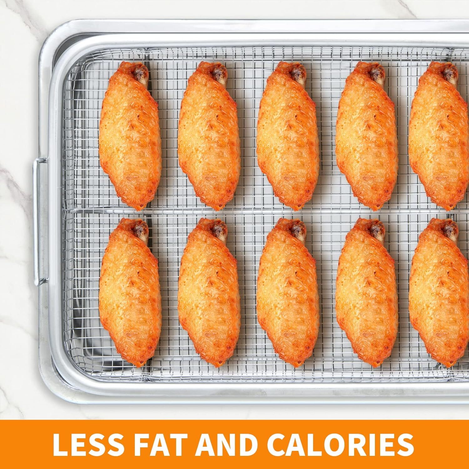 13x9.6 Inch Stainless Steel Air Fryer Basket for Oven Toaster Oven