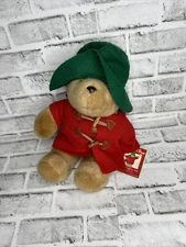 Paddington Bear by Eden Toys For Macy's Darkest Peru Green Hat 14” vintage