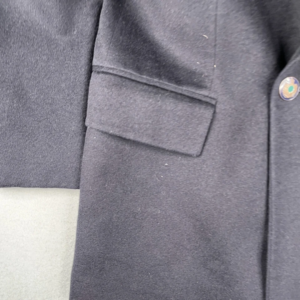 Blazer Hugo Boss Loral Piana 44 Azul Marino Lana Cachemira 6 Botones Doble Brestón Foto 3 de 4