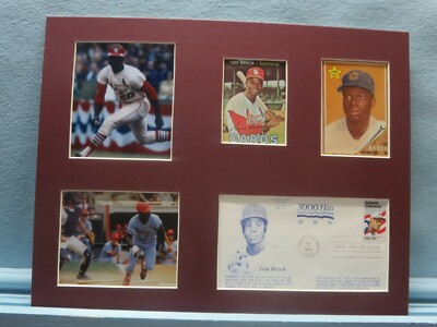 Hall of Famer & St. Louis Cardinal Great Lou Brock & First Day Cover