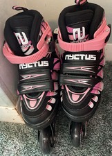Inline Skates Adjustable Flashing Roller Blades Skates for Girls 11 C-1Y New