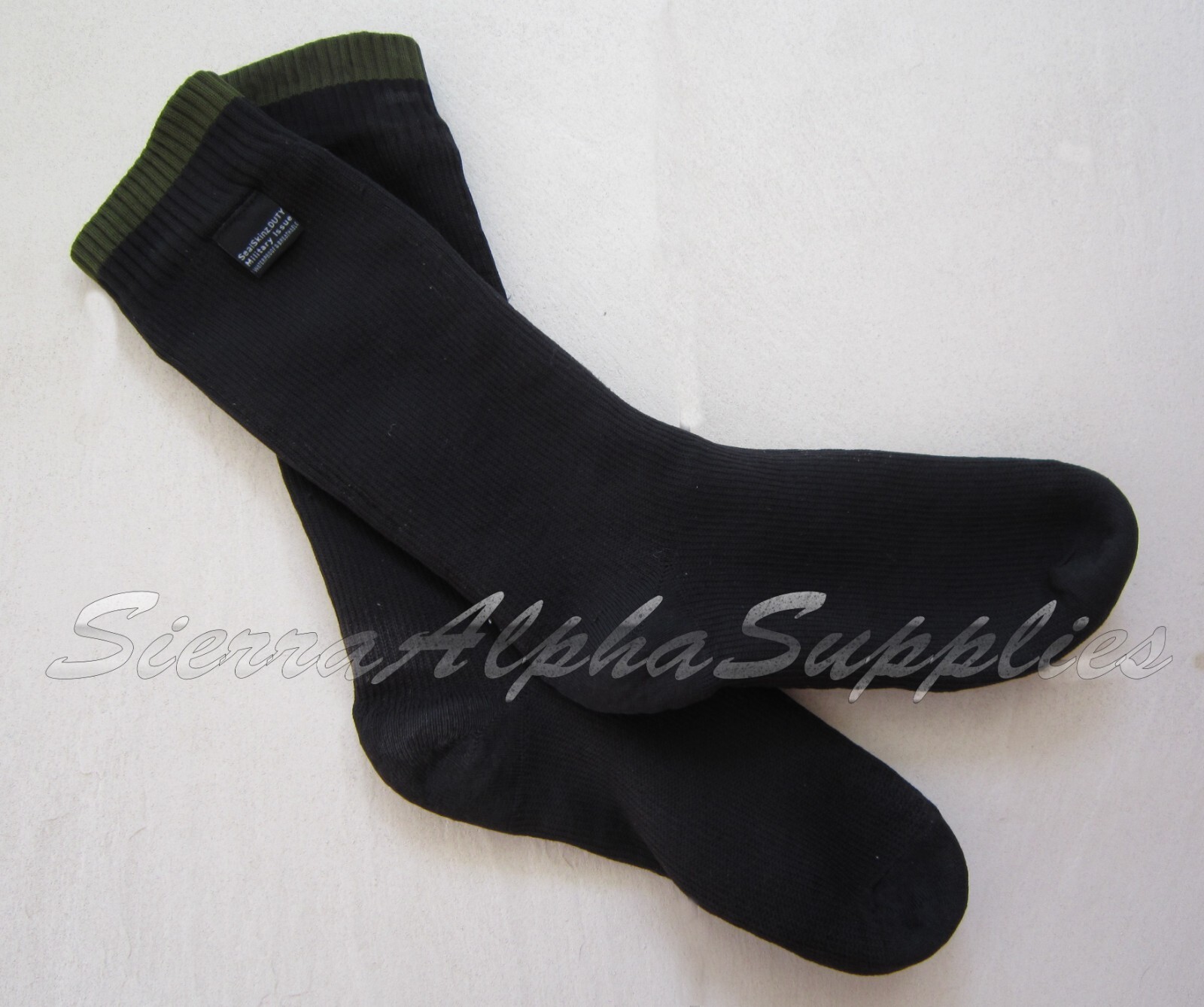 BRITISH ARMY SURPLUS SEALSKINZ DUTY ISSUE BLACK WATERPROOF,BREATHABLE