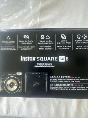 Fujifilm Instax Square SQ 6 Taylor Swift Edition Camera - Black