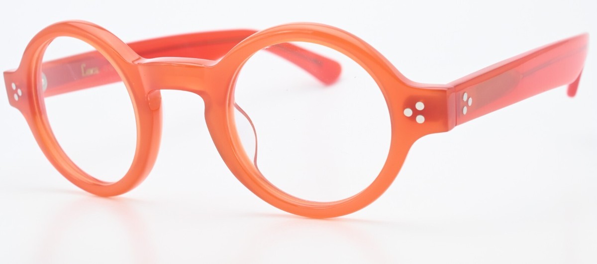Lesca Lunetier Glasses Frame Mod. (G) . Burt Col. 218 Red Orange 