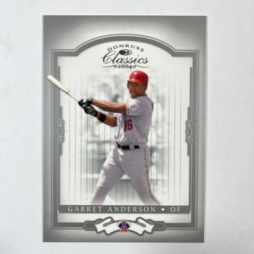 2004 Donruss #142 Garret Anderson Los Angeles Angels Baseball Card
