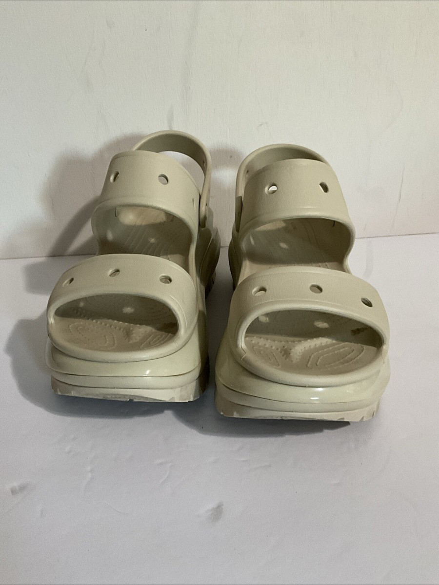 Crocs Classic Mega Crush Sandal Bone Size W10 M8 | eBay