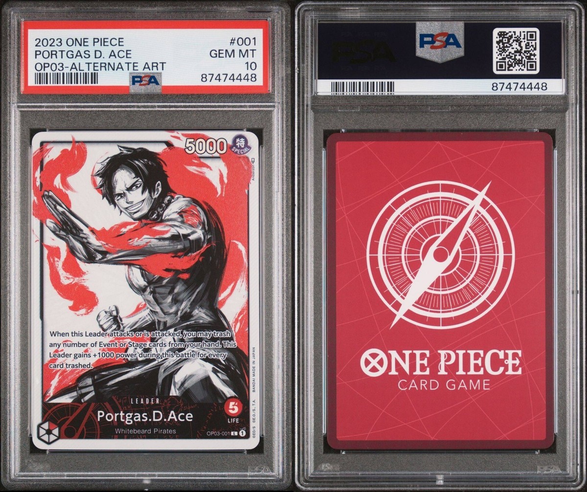 One Piece Portgas D. Ace Alt Art Leader Pillars Of Strength One Piece Portgas D. Ace Alt Art Leader Pillars Of Strength