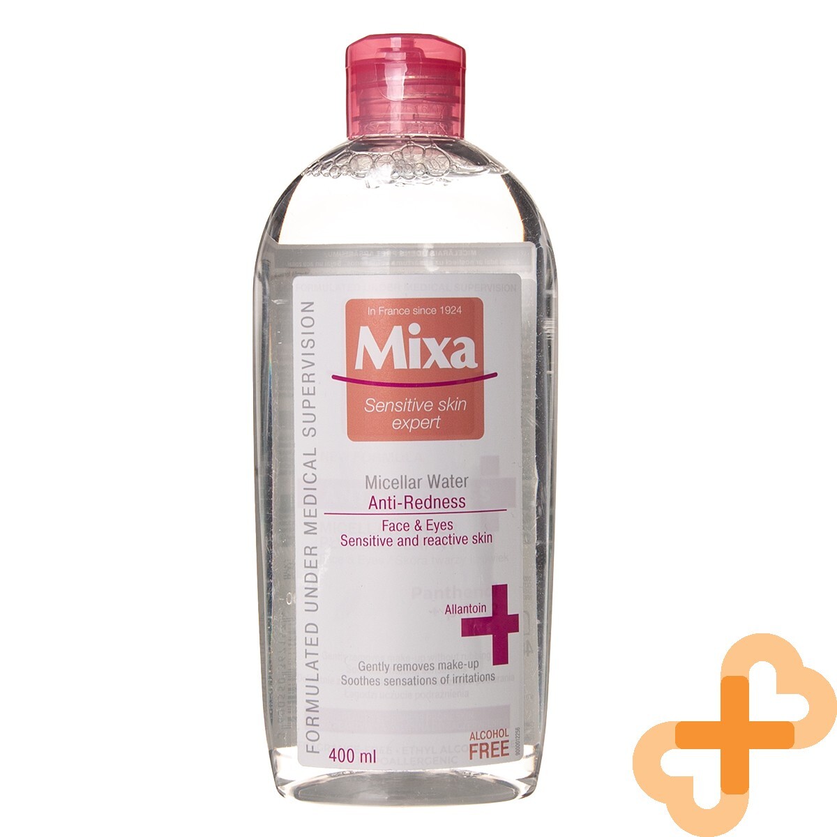 Mixa Acqua Micellare per Pelle Arrossata 400 ml Rimuovi Trucco Sensibile