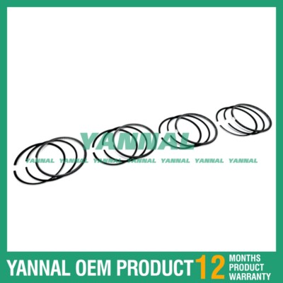 4X New QSB4.5 Piston Rings Set STD For Cummins Sennebogen 723 E excavator
