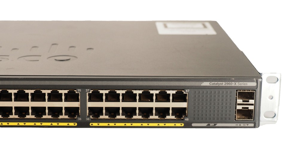 Cisco Catalyst C2960 WS C2960X 48TS LL 48 RJ45 2 SFP Ports Networking cisco-catalyst-c2960-ws-c2960x-48ts-ll-48-rj45-2-sfp-ports-networking